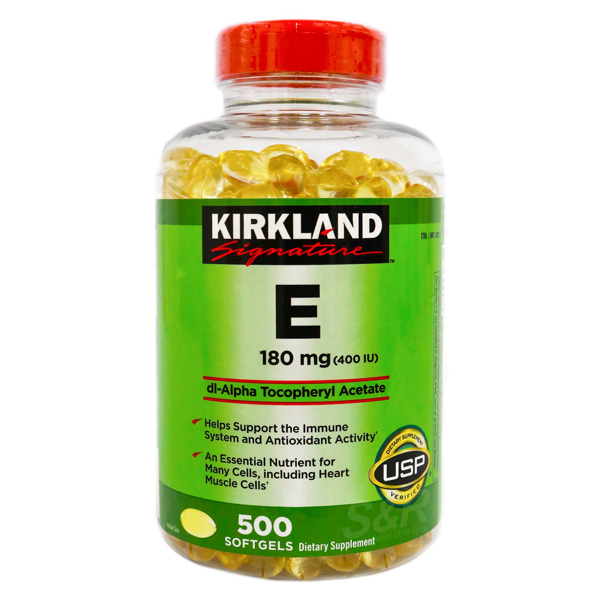 Kirkland Signature Vitamin E 180mg 500 softgels